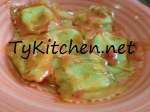Ricotta ravioli e spinaci di Michela