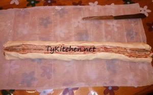 treccia di prosciutto crudo e philadelphia