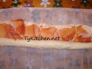 Treccia prosciutto crudo e philadelphia