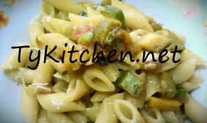 Pennette zucchine e peperoni