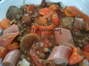 Lenticchie e wurstel