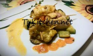 Involtini di pollo e melanzane