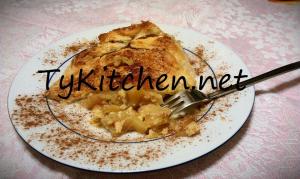 Fagottino di mele e cannella con crema pasticcera