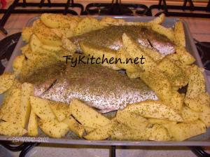 Orata al forno con patate