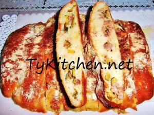 Focaccia pancetta zucchine salsiccia di Beatrice Pilloni