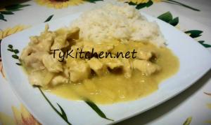 Pollo al curry e riso basmati